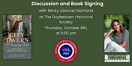 Becky Libourel Diamond at the Doylestown Historical Society: City Tavern