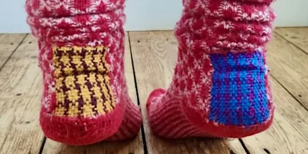 Knitwear Visible Mending at the Muswell Hill Creatives Make & Mend Festival