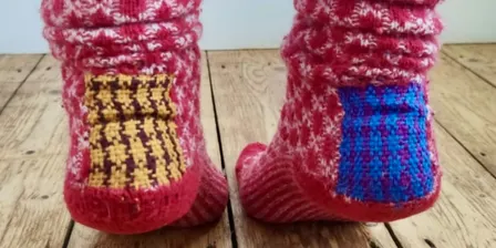 Knitwear Visible Mending at the Muswell Hill Creatives Make & Mend Festival