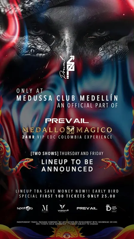 EDC PRE-PARTY THURSDAY AT MEDUSSA (Techno/Progressive Vibes)