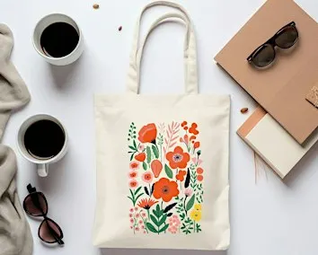 Wine trail -Tote bags Painting