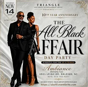 The Grown Folks All Black Affair 2026 "10th Annual Celebration"