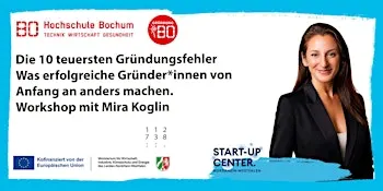 Die 10 teuersten Gründungsfehler–  Workshop mit Mira Koglin