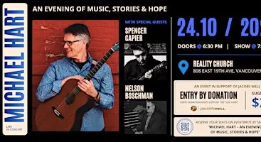 ✨ Michael Hart – An Evening of Music, Stories & Hope ✨