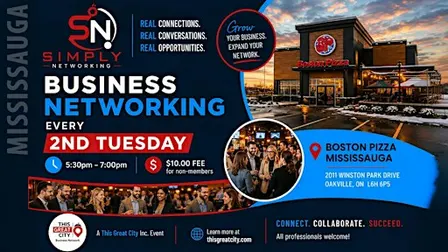 Mississauga - Simply Networking Event for Business