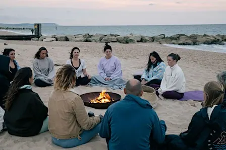 New Moon Beach Gathering: Yoga, Meditation + Bonfire