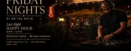 Friday Nights at F1F4 | DJ on the Patio + Late Night Happy Hour