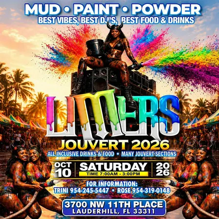LIMERS JOUVERT... MUD PAINT POWDER