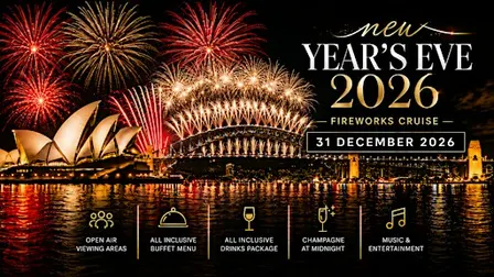 MV Royale | NYE Fireworks Cruise | All Inclusive | Open Air Viewing Decks