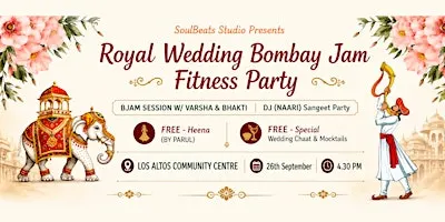 Bollywood Royal Wedding Bombay Jam Fitness Party