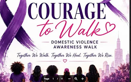 Glaam Cosmetics Courage to Walk- Domestic Violence Awareness Walk