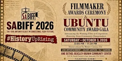 THE SABIFF 2026 FLIMMAKER AWARDS CEREMONY  & UBUNTU COMMUNITY AWARD GALA