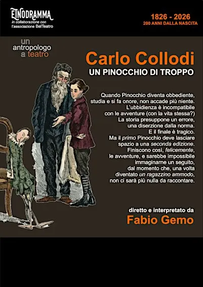 Etnodramma presenta "Carlo Collodi - Un pinocchio di troppo"