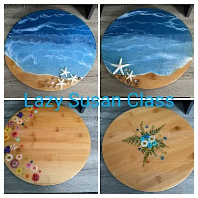 LAZY SUSAN RESIN CLASS-DUNEDIN FL-ROXIE K. BOUTIQUE-3 P.M CLASS
