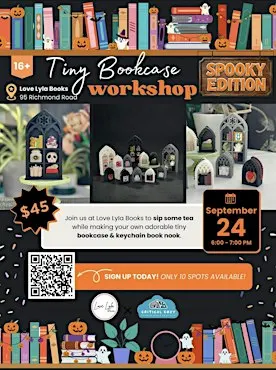 Tiny Bookcase (Spooky Edition) Workshop with Critical Cozy