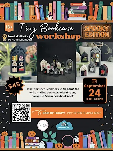 Tiny Bookcase (Spooky Edition) Workshop with Critical Cozy