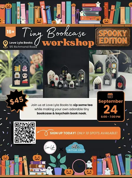 Tiny Bookcase (Spooky Edition) Workshop with Critical Cozy