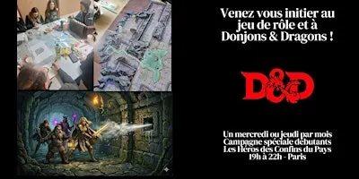 Initiation à Donjons & Dragons - campagne spéciale débutants.tes - Paris