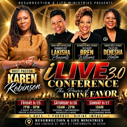 iLive Conference 3.0: “The Power of Divine Favor”