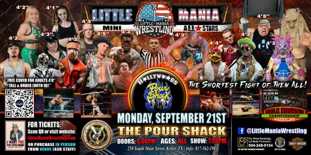 Keller, TX - Little Mania Mini Wrestling @ The Pour Shack