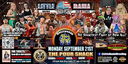 Keller, TX -  Little Mania Mini Wrestling @ The Pour Shack