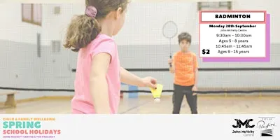 School Holiday Badminton