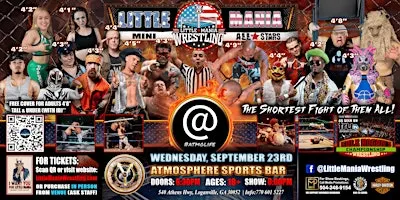 Loganville, GA -  Little Mania Mini Wrestling @ Atmosphere Sports Bar
