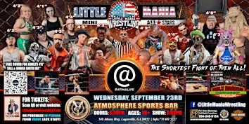 Loganville, GA -  Little Mania Mini Wrestling @ Atmosphere Sports Bar