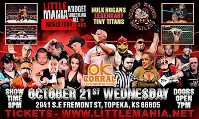 Little Mania Midget Wrestling -Invades (Topeka, KS)