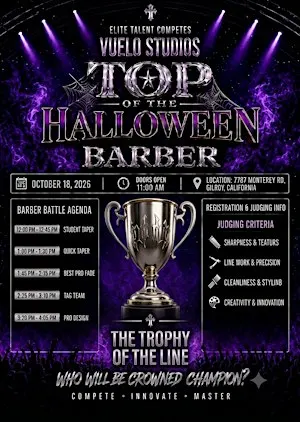Vuelo studios Halloween barber battle