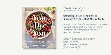 Bestselling Cookbook Author and Influencer Serena Wolf at Athena Books!