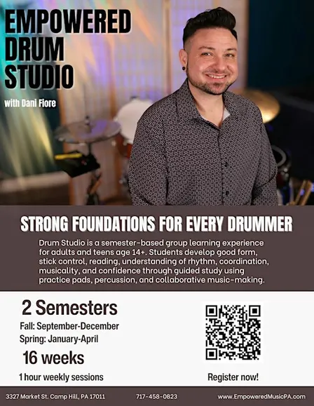 Empowered Drum Studio: Group Classes for Adults and Teens 14+