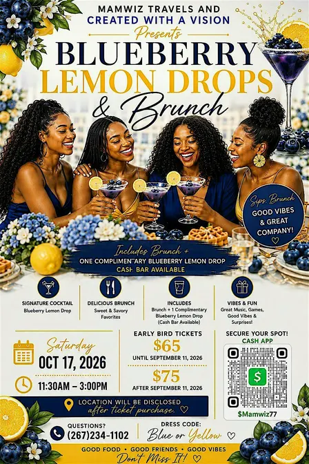 Blueberry Lemon Drops and Brunch