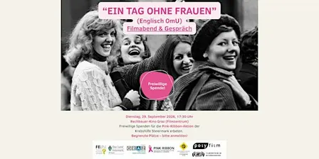 Kinoabend zugunsten der Pink Ribbon Aktion der Krebshilfe Steiermark