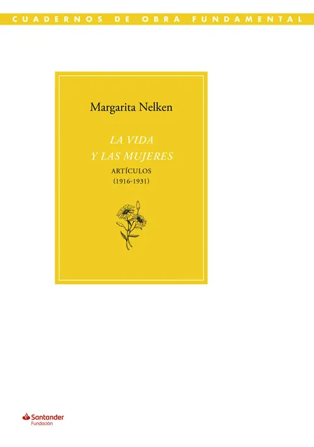 Presentación del libro | “La vida y las mujeres”, de Margarita Nelken