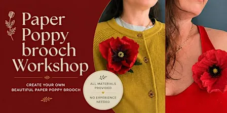 Paper Poppy Brooch Workshop
