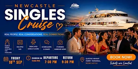 Newcastle Singles Cruise on the Harbour