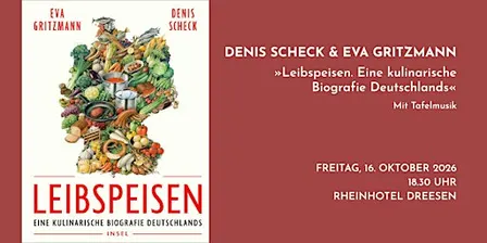Denis Scheck & Eva Gritzmann stellen ihr Kochbuch »Leibspeisen« vor