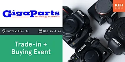 Sell your camera gear (free event-no ticket needed) at Gigaparts