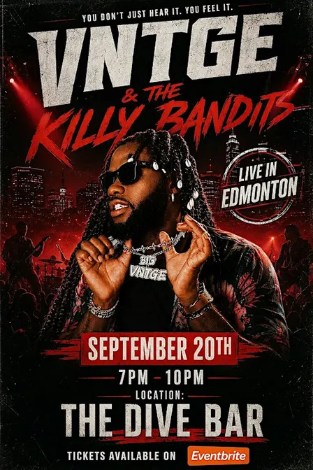 VNTGE & THE KILLY BANDITS: LIVE & UNCUT