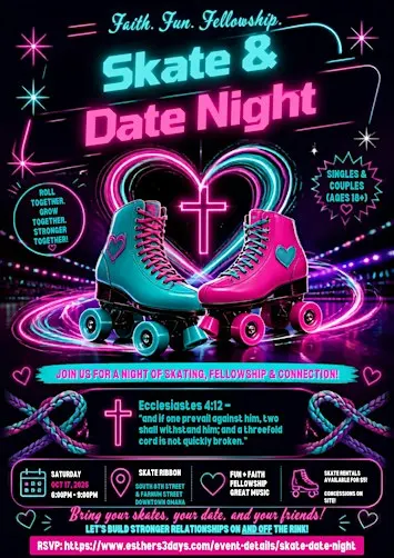 Skate and Date Night - For Christian Singles and Couples (18+)