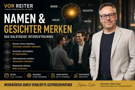 Namen & Gesichter merken – Das halbtägige Intensivtraining