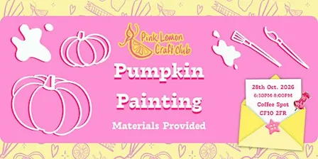 Pumpkin Painting with Pink Lemon Craft Club