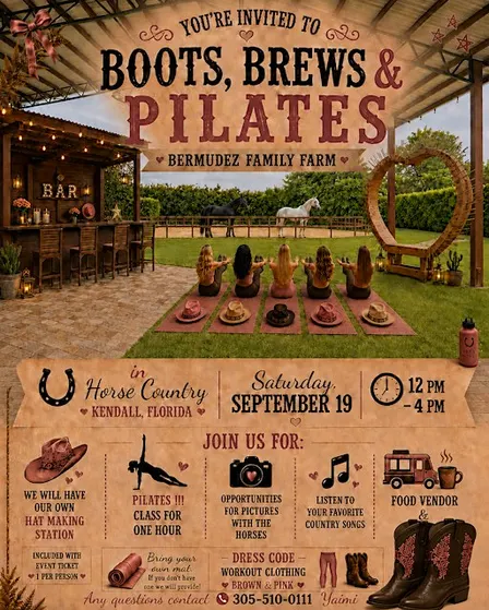 Boots, Brews & Pilates