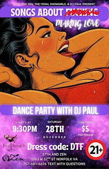 Songs About Making Love: Dance Party with DJ Paul!