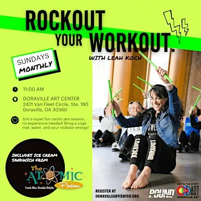 POUND Fitness Rockout Workout Class - Sweat and Sweet