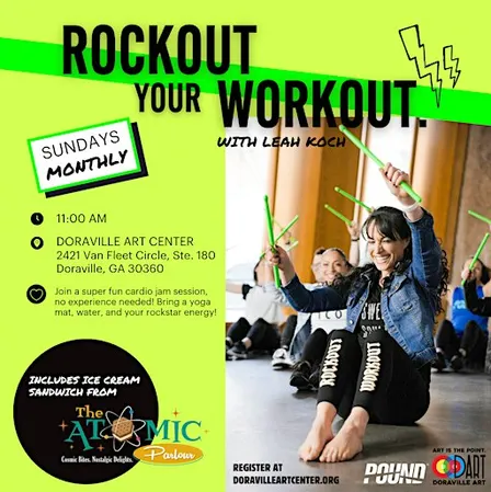 POUND Fitness Rockout Workout Class - Sweat and Sweet