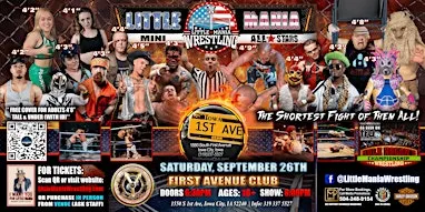 Iowa City, IA -  Little Mania Mini Wrestling @ First Avenue Club