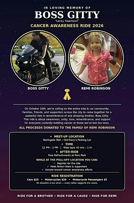 Boss Gitty Memorial Ride and Fundraiser for Remi
