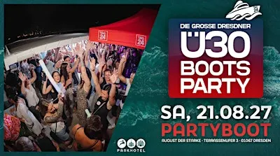 Die große Dresdner Ü30 Bootsparty